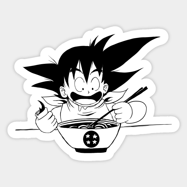 Goku Ramen Sticker by Scullenary